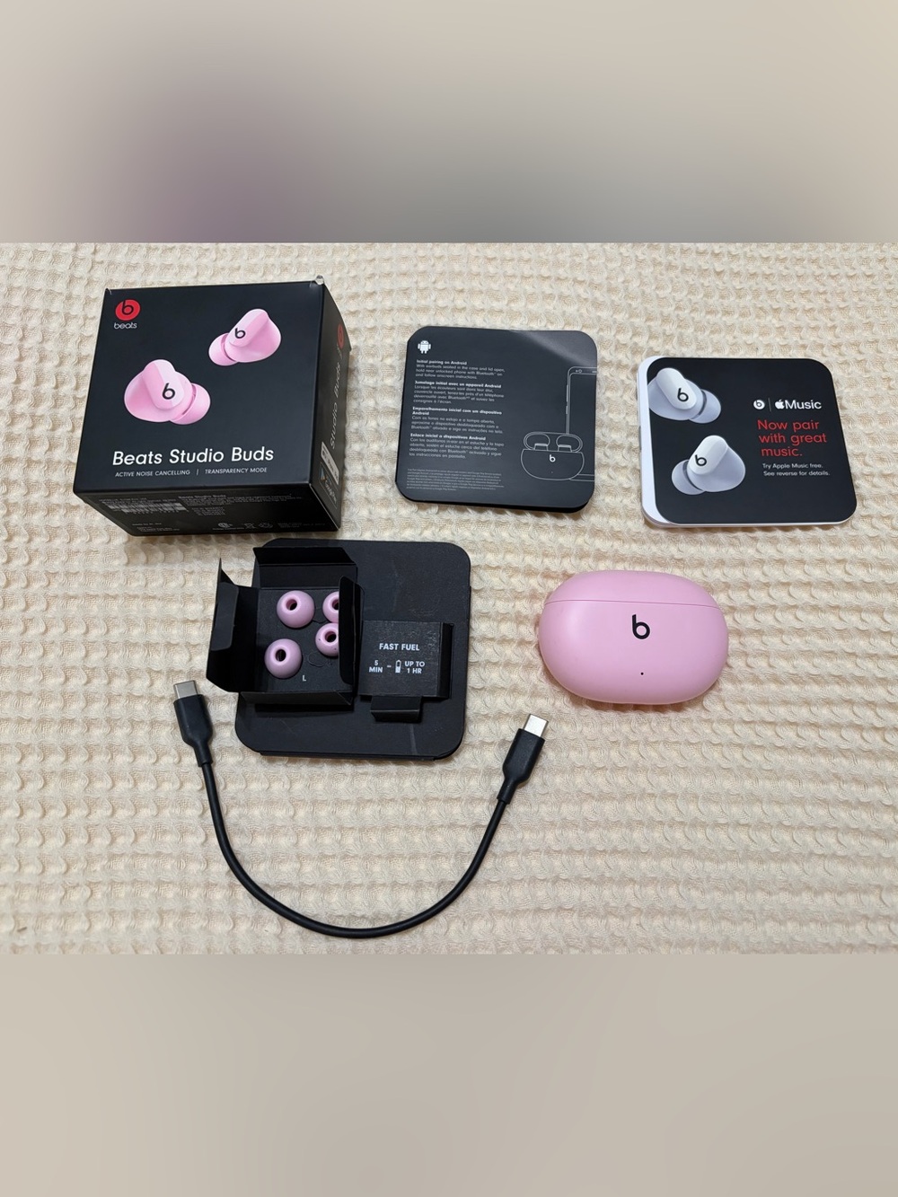 Beats Studio Buds Sunset Pink Wireless Earbuds -